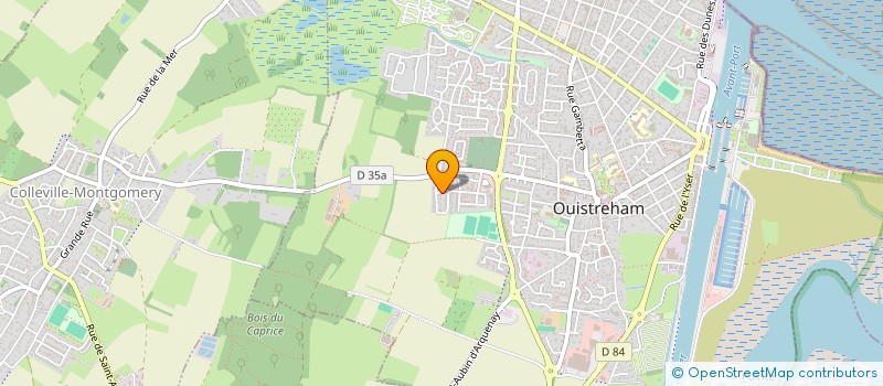 localisation de l'entreprise CHORNET ET ASSOCIES  OUISTREHAM