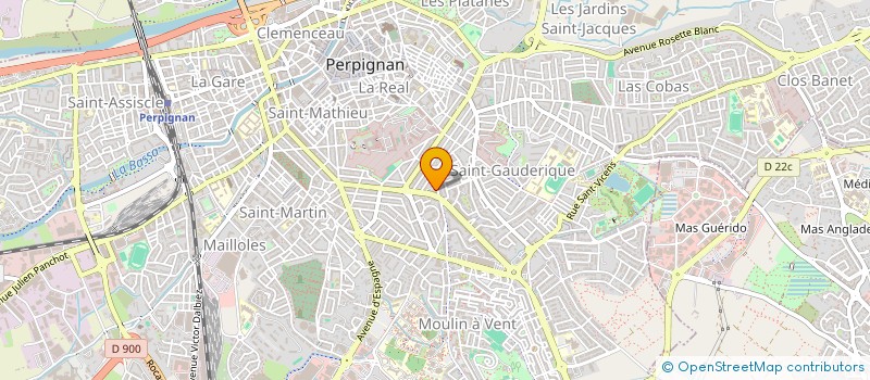 localisation de l'entreprise CHORO-ARTE  PERPIGNAN
