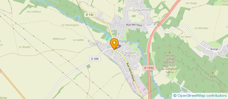 localisation de l'entreprise CHORON-LHEUREUX  COUDUN