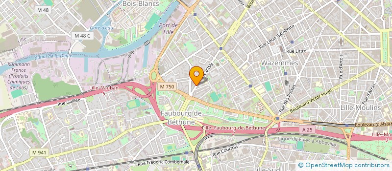 localisation de l'entreprise CHOROS à LILLE