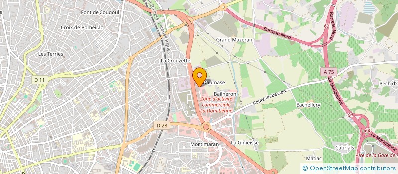 localisation de l'entreprise CHORUS à BEZIERS