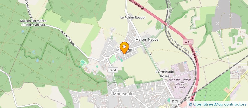 localisation de l'entreprise CHORUS  MAFFLIERS