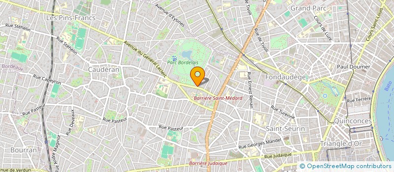 localisation de l'entreprise CHORUS à BORDEAUX