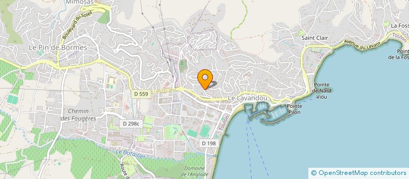 localisation de l'entreprise CHORUS à LE LAVANDOU