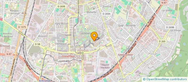 localisation de l'entreprise CHORUS CLUB  GRENOBLE