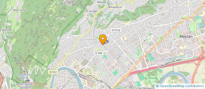 localisation de l'entreprise CHORUSIA  CORENC