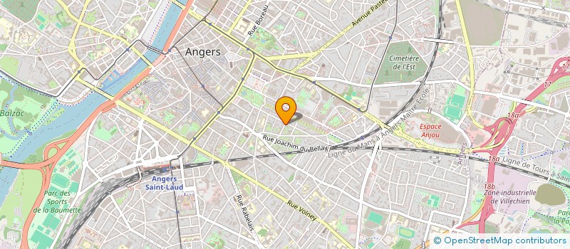 localisation de l'entreprise CHOS à ANGERS