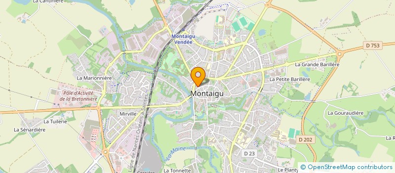 localisation de l'entreprise CHOSES & CIE à MONTAIGU-VENDEE