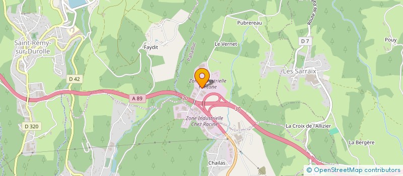 localisation de l'entreprise CHOSSIERE CONSTRUCTIONS à SAINT-REMY-SUR-DUROLLE