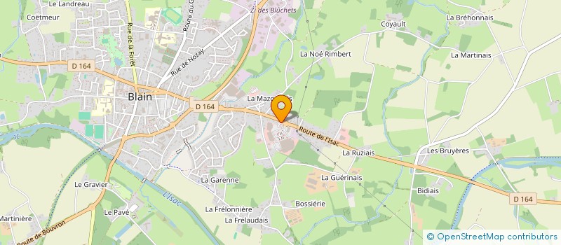 localisation de l'entreprise CHOTARD TEAM  BLAIN