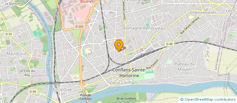 localisation de l'entreprise CHOTEAU  CONFLANS-SAINTE-HONORINE