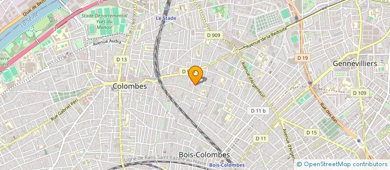 localisation de l'entreprise CHOU BLANC à COLOMBES