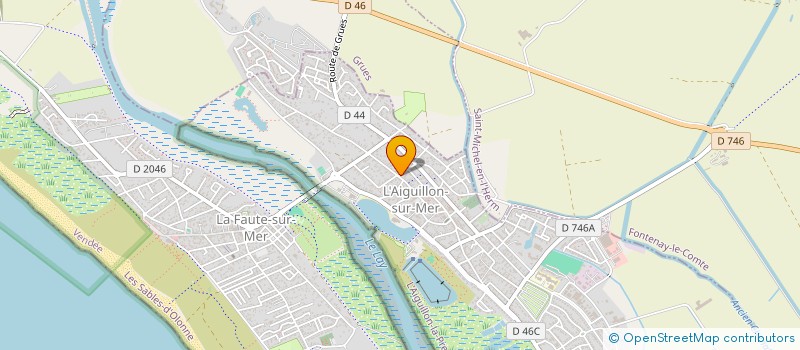 localisation de l'entreprise CHOUANS LES PAINS  L'AIGUILLON-LA-PRESQU'ILE