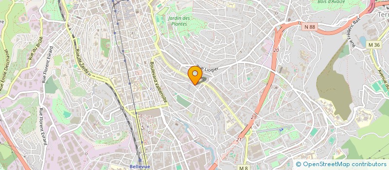 localisation de l'entreprise CHOUATTAH SAS  SAINT-ETIENNE