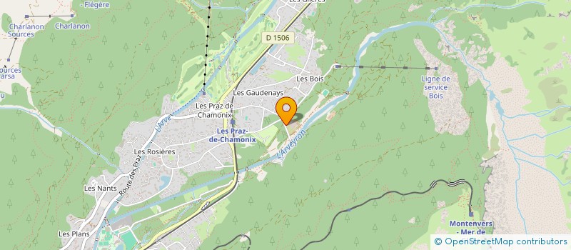 localisation de l'entreprise CHOUCAS 74  CHAMONIX MONT BLANC