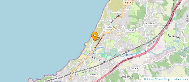 localisation de l'entreprise CHOUCAS à BIDART