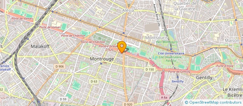 localisation de l'entreprise CHOUCHOU  MONTROUGE
