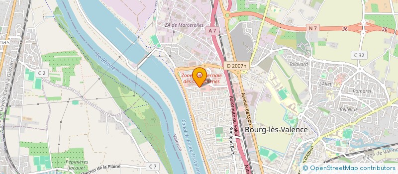 localisation de l'entreprise CHOUCHOU'S à BOURG-LES-VALENCE