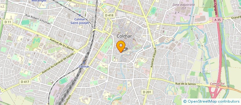 localisation de l'entreprise CHOUCROUTE ET ASSOCIES à COLMAR