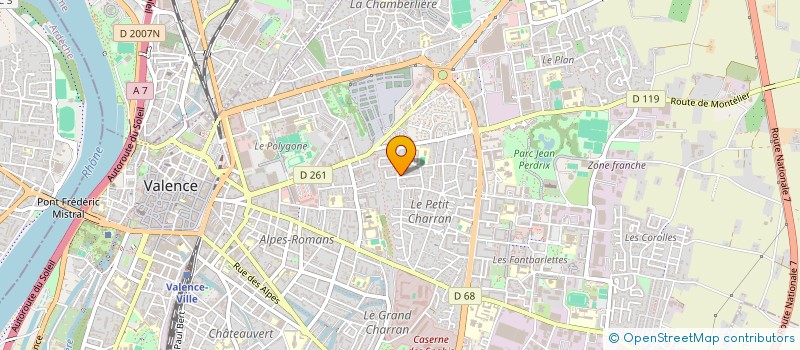 localisation de l'entreprise CHOUDOU à VALENCE