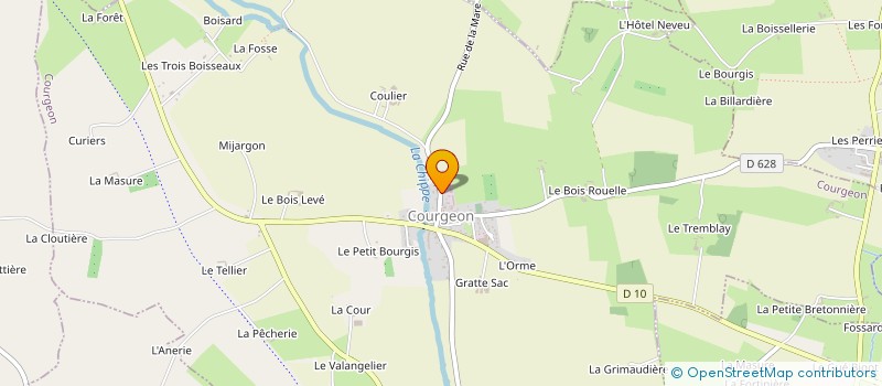 localisation de l'entreprise CHOUDOU  COURGEON