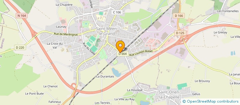 localisation de l'entreprise CHOUETTE LITERIE à SAINT-MEEN-LE-GRAND