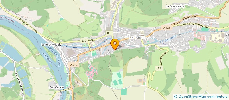 localisation de l'entreprise CHOUETTE LOC GESTION à LES ANDELYS