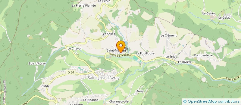 localisation de l'entreprise CHOUETTE TAXI  SAINT-JUST-D'AVRAY