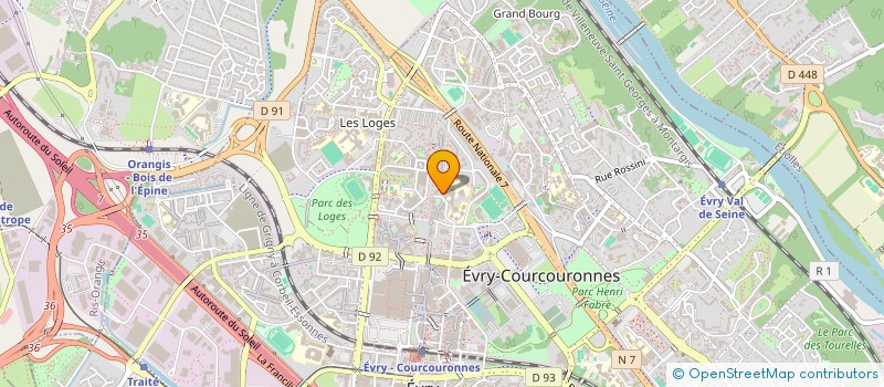 localisation de l'entreprise CHOUHOULI NDJEMA ( WEDDING MANAGERS)  EVRY-COURCOURONNES