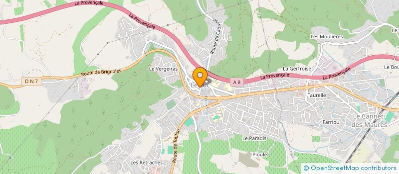 localisation de l'entreprise CHOUIKHA à LE LUC