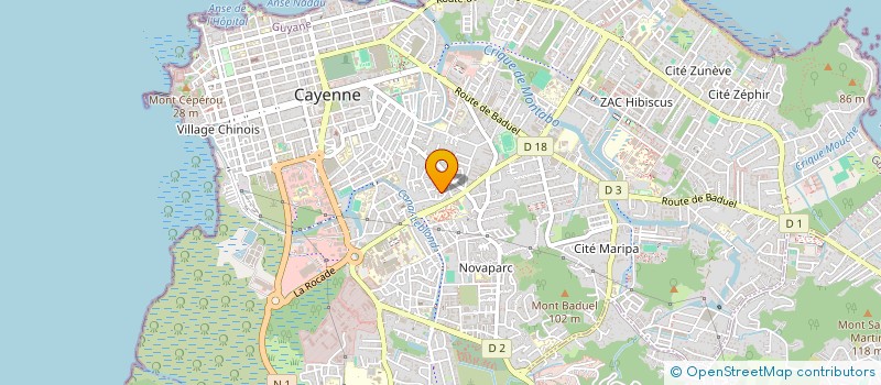 localisation de l'entreprise CHOUIT & MOUV'  CAYENNE