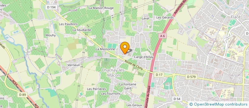 localisation de l'entreprise CHOUKAS à CHARNAY-LES-MACON
