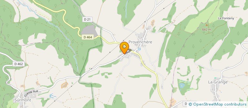 localisation de l'entreprise CHOULET ROY TRAVAUX PUBLICS PAR ABREVIATION CRTP à PROVENCHERE