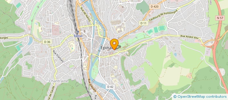 localisation de l'entreprise CHOUMAR à EPINAL