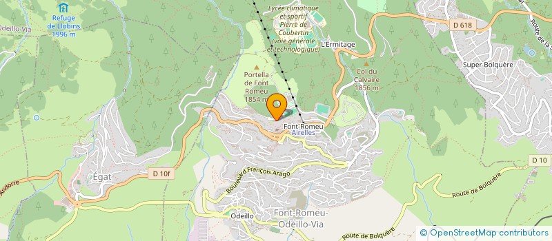localisation de l'entreprise CHOUMEILS DE SAINT-GERMAIN  FONT-ROMEU-ODEILLO-VIA