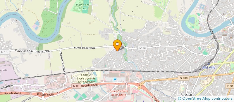 localisation de l'entreprise CHOUMI à ALBI