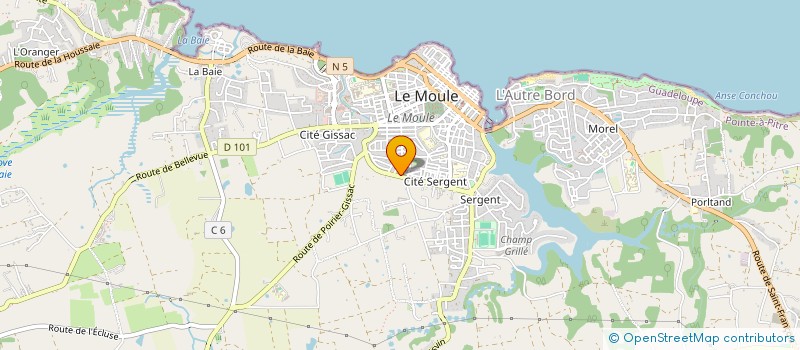 localisation de l'entreprise CHOUNI CHASSE ET PECHE à LE MOULE