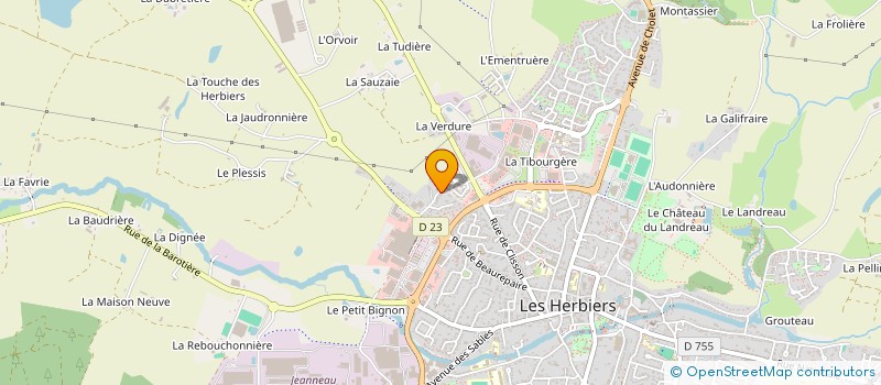 localisation de l'entreprise CHOUP DISTRIBUTION à LES HERBIERS