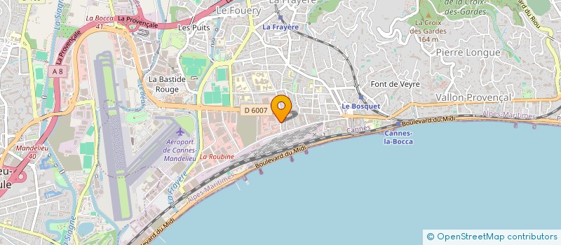 localisation de l'entreprise CHOUPETTE à CANNES