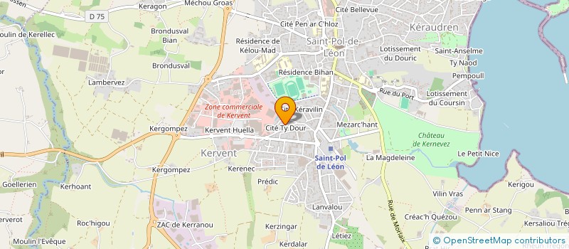 localisation de l'entreprise CHOUQUEM  SAINT-POL-DE-LEON