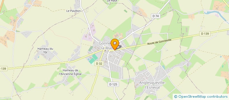 localisation de l'entreprise CHOUQUET ET FILS  GONNEVILLE-LA-MALLET