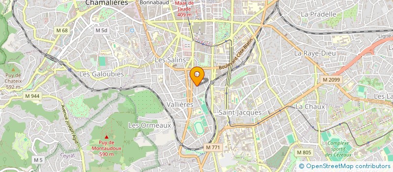 localisation de l'entreprise CHOUQUETTE FACTORY  CLERMONT-FERRAND