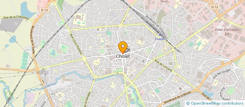 localisation de l'entreprise CHOUQUETTES ET GOURMANDISES à CHOLET