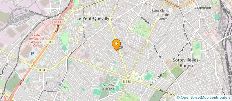 localisation de l'entreprise CHOURAK COIFFURE  LE PETIT-QUEVILLY