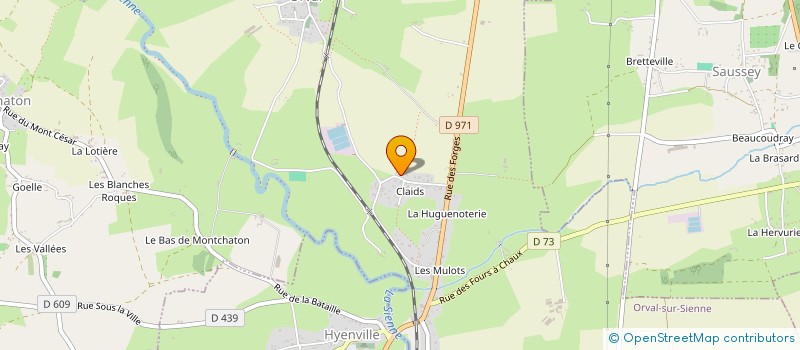 localisation de l'entreprise CHOURAKI DAMIEN SARL  ORVAL SUR SIENNE