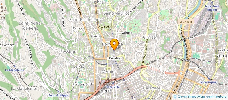 localisation de l'entreprise CHOURAQUI OPTICIENS à NICE