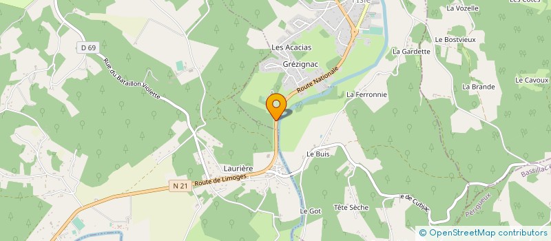 localisation de l'entreprise CHOURY à SARLIAC-SUR-L'ISLE