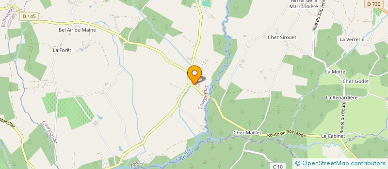 localisation de l'entreprise CHOUTEAU à COURPIGNAC