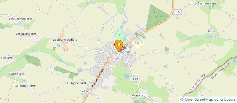 localisation de l'entreprise CHOUTEAU à SAINT-PIERRE-DU-CHEMIN