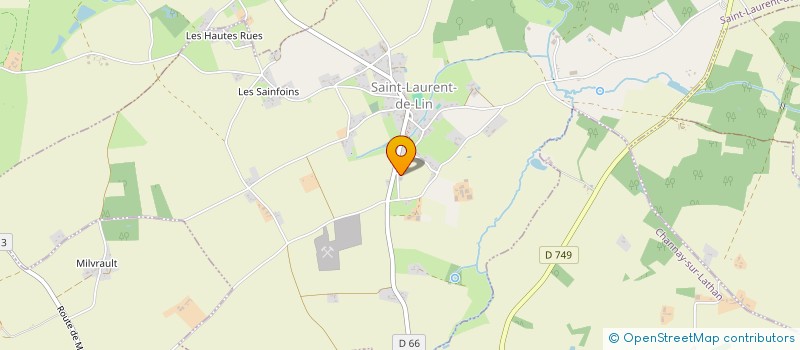 localisation de l'entreprise CHOUTEAU DAMIEN FORESTIER  SAINT-LAURENT-DE-LIN